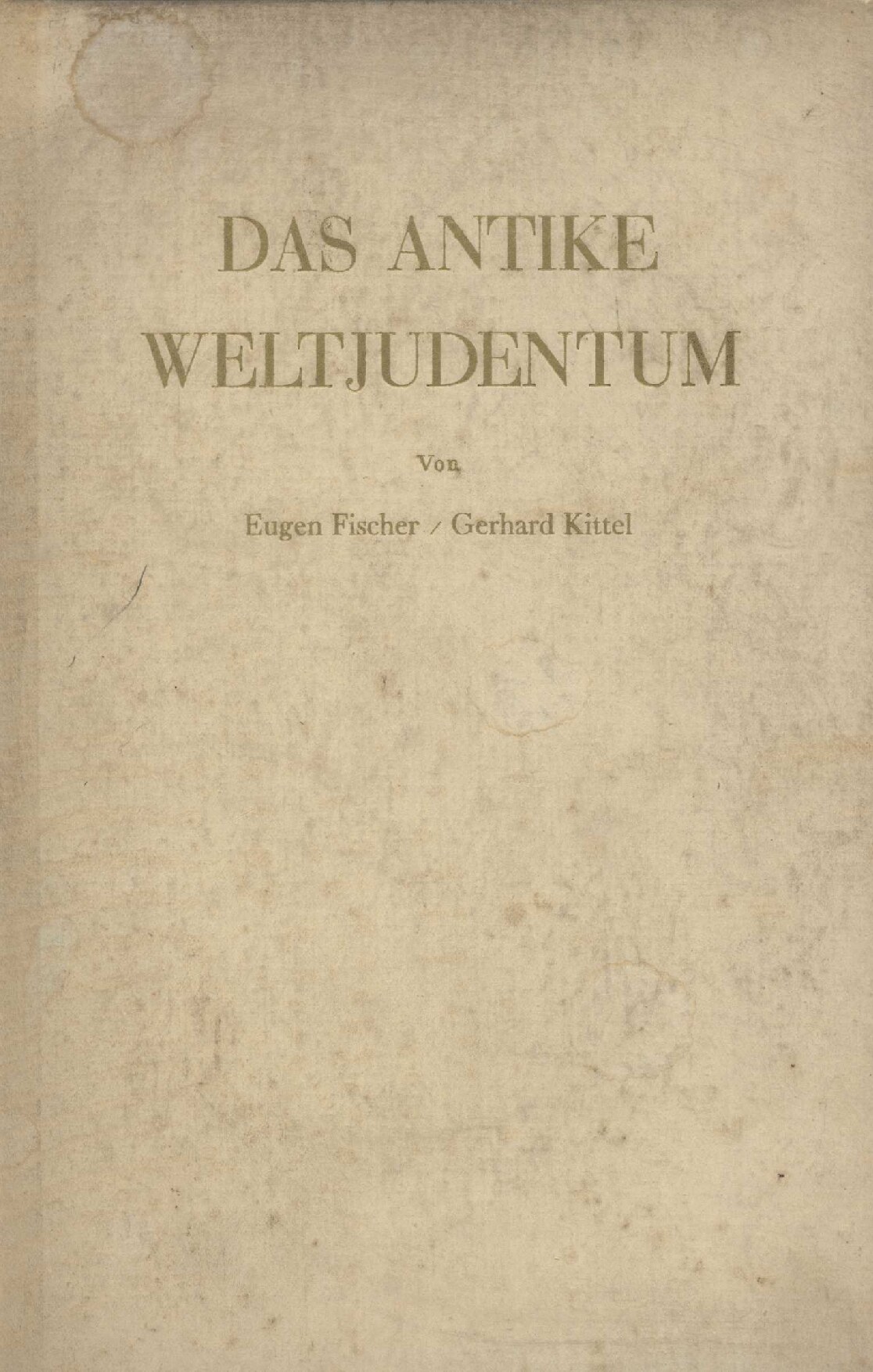 Das Antike Weltjudentum