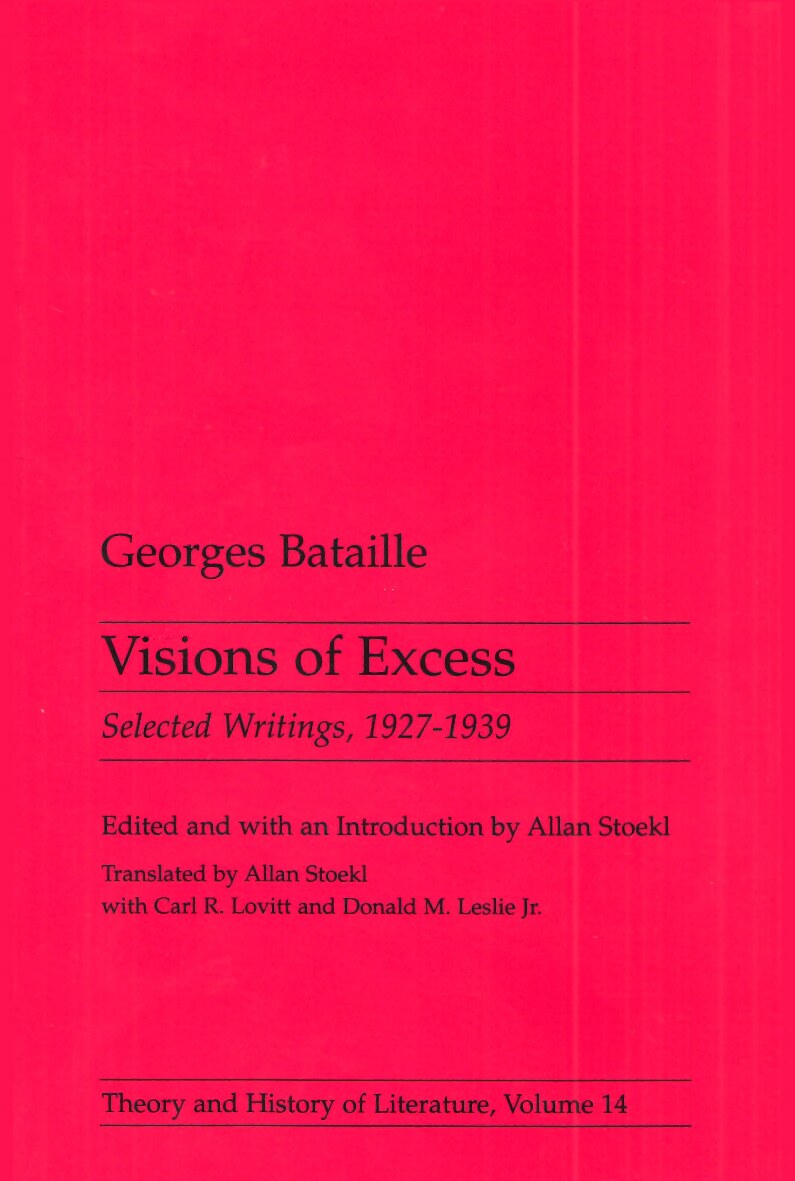 Visions of Excess: Selected Writings, 1927-1939