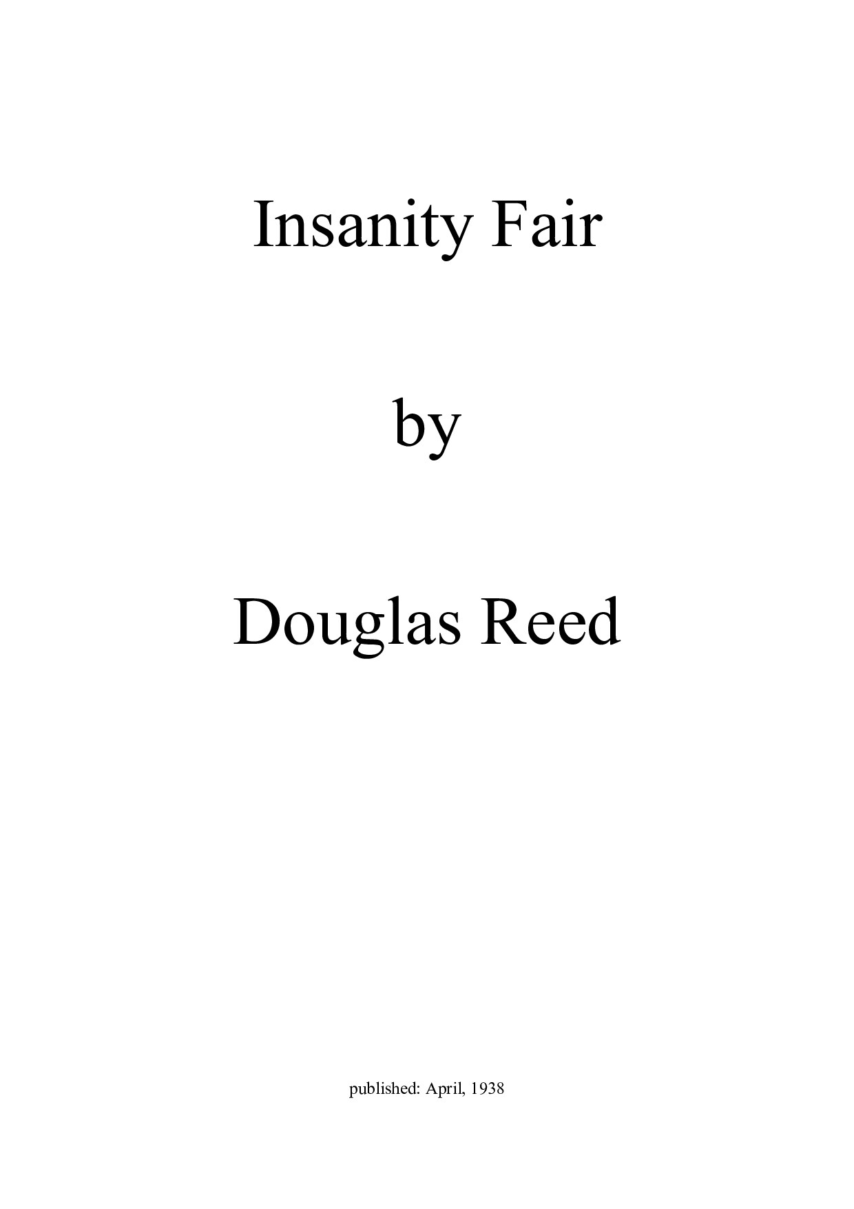 Insanity Fair