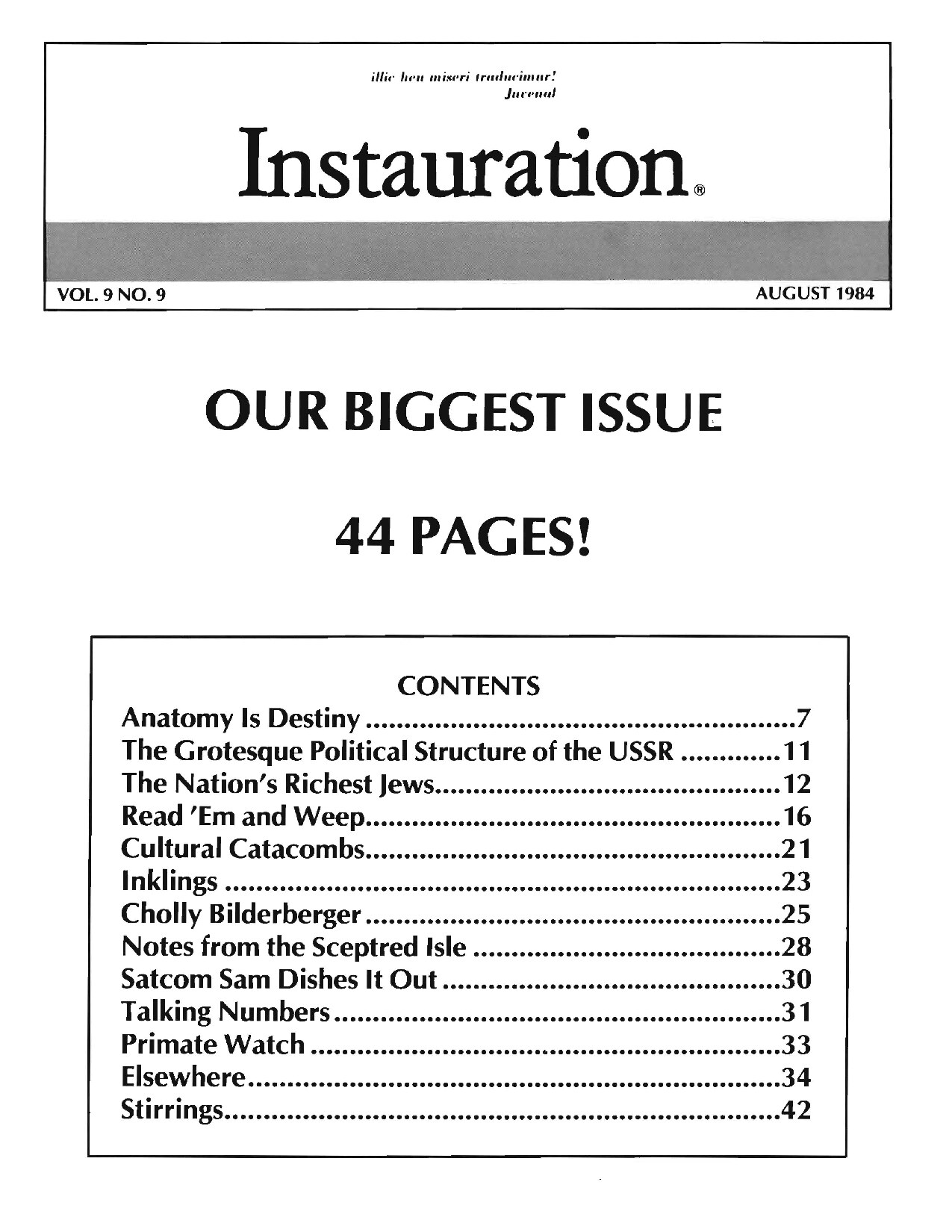 Instauration-1984-08-August-Vol9-No9